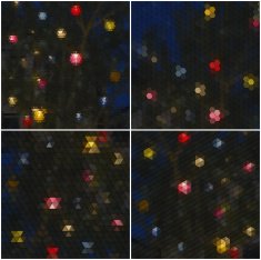 Night lights in the city Collection of abstract multicolored backgrounds