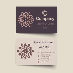Modern simple light business card template N2