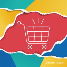 shopping cart line icon N12
