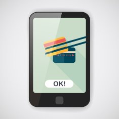 credit card flat icon with long shadow