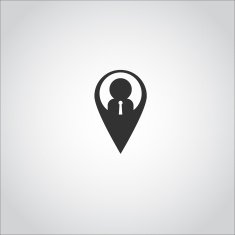 area point businessman logo icon