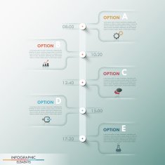 Modern infographics options banner N15