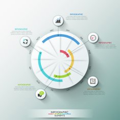 Modern infographics options banner N16