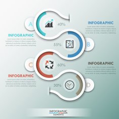 Modern infographics options banner N17