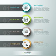 Modern infographics options banner N20