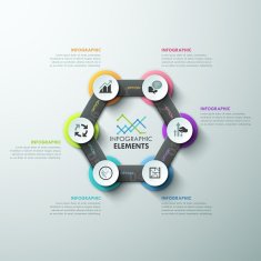 Modern infographics options banner N23