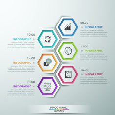 Modern infographics options banner N24