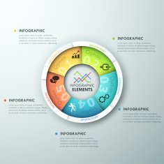 Modern infographics options banner N26