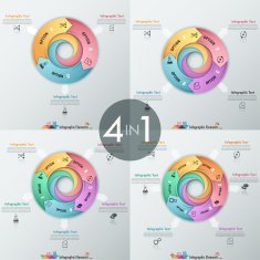 Modern infographics options banner N27