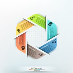 Modern infographics options banner N37