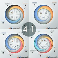 Modern infographics options banner N38
