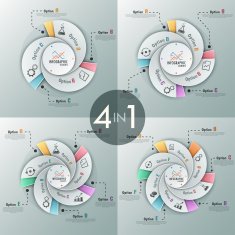 Modern infographics options banner N40