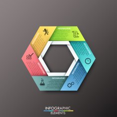 Modern infographics options banner N53