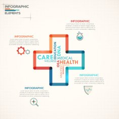 Modern infographics options banner N70