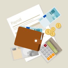 payroll salary accounting payment wages money calculator icon symbol