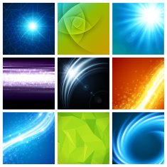 Abstract vector backgrounds collection modern design N2