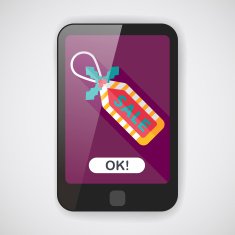 Christmas sale tag flat icon with long shadow eps10 N2