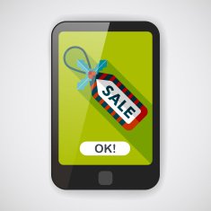 Christmas sale tag flat icon with long shadow eps10 N4