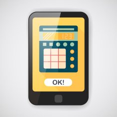 calculator flat icon with long shadow eps10 N5