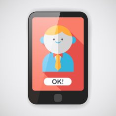 businessman flat icon with long shadow eps10 N5