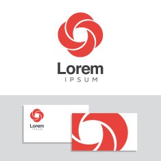 Logo design elements with business card template N2