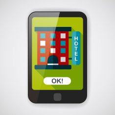 Building hotel flat icon with long shadow eps10