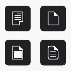 Vector modern file icons set N2