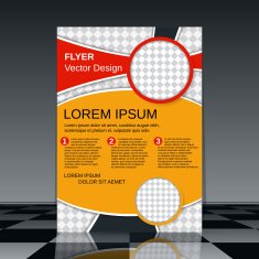 Business flyer vector template N6