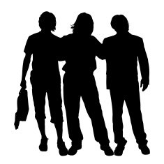 Vector men silhouette N9