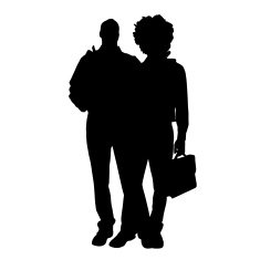 Vector men silhouette N12