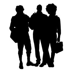 Vector men silhouette N13