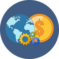 International business concept Flat design