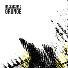 Grunge background half yellow