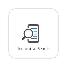 Innovative Search Icon Business Concept Flat Design