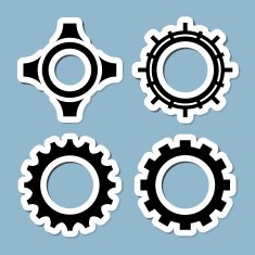 gear icon set N3