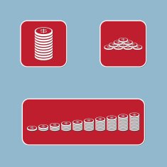 money coin icon set N2