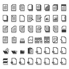 Paper icon Document icon Vector EPS10