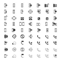 Phone and communication set Vector EPS10 N2