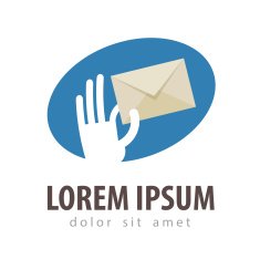 delivery vector logo design template mail or post office icon