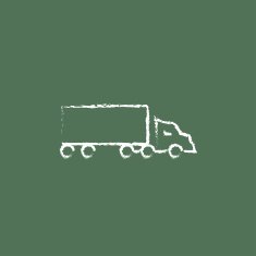 Delivery truck icon drawn in chalk N2