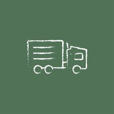Delivery truck icon drawn in chalk N4