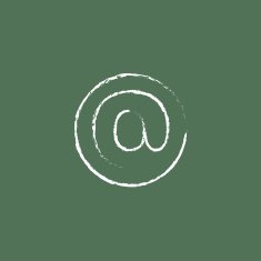 E-mail icon drawn in chalk