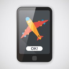 airplane flat icon with long shadow N3