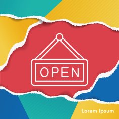 shop open line icon N2