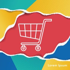 shopping cart line icon N13