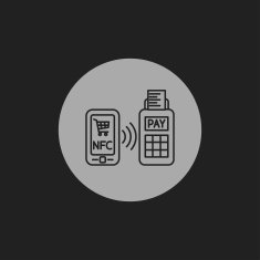 nfc payment from mobile phone icon N5