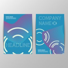 Magazine cover abstract background For books brochures