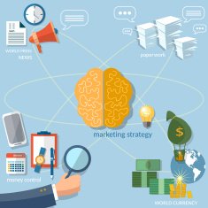 Global business concept startup businessman finance online