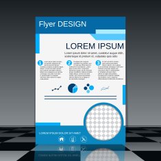Flyer vector template N6