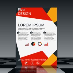 Brochure cover abstract design N10